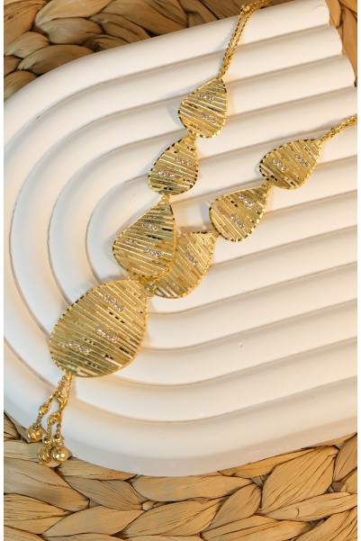 DORİKALI YAPRAK MODEL KOLYE 14 AYAR A081596 DORİKALI YAPRAK MODEL KOLYE 14 AYAR A081596