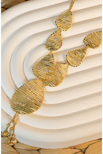 DORİKALI YAPRAK MODEL KOLYE 14 AYAR A081596 DORİKALI YAPRAK MODEL KOLYE 14 AYAR A081596