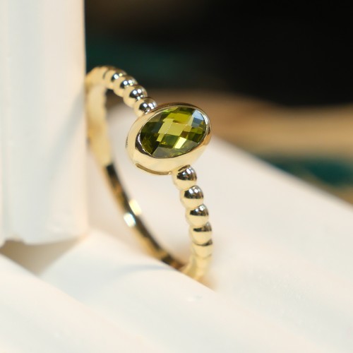 YEŞİL TAŞLI YÜZÜK 14 AYAR A082289 YEŞİL TAŞLI YÜZÜK 14 AYAR A082289