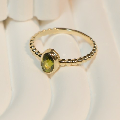 YEŞİL TAŞLI YÜZÜK 14 AYAR A082289 YEŞİL TAŞLI YÜZÜK 14 AYAR A082289