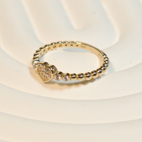 KALPLİ YÜZÜK 14 AYAR A082341 KALPLİ YÜZÜK 14 AYAR A082341