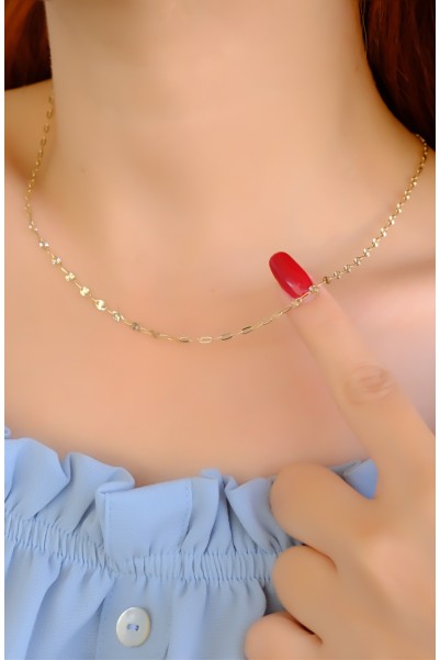 ÇITIR ZİNCİR KOLYE 14 AYAR A084992 ÇITIR ZİNCİR KOLYE 14 AYAR A084992