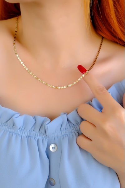 ÇITIR ZİNCİR KOLYE 14 AYAR A084994 ÇITIR ZİNCİR KOLYE 14 AYAR A084994