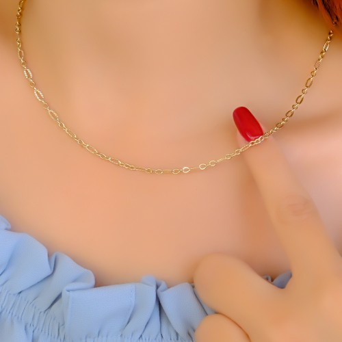 ÇITIR ZİNCİR KOLYE 14 AYAR A085001 ÇITIR ZİNCİR KOLYE 14 AYAR A085001