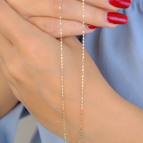 ÇITIR ZİNCİR KOLYE 14 AYAR A085002 ÇITIR ZİNCİR KOLYE 14 AYAR A085002