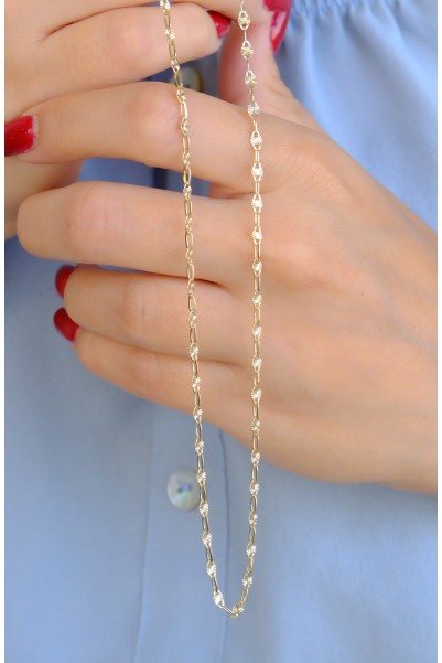 ÇITIR ZİNCİR KOLYE 14 AYAR A085004 ÇITIR ZİNCİR KOLYE 14 AYAR A085004