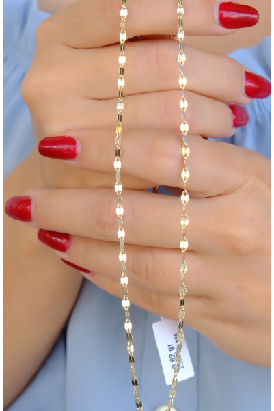 PULLU ZİNCİR KOLYE 14 AYAR A085005 PULLU ZİNCİR KOLYE 14 AYAR A085005