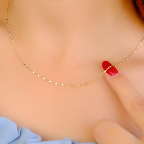 ÇITIR ZİNCİR KOLYE 14 AYAR A085006 ÇITIR ZİNCİR KOLYE 14 AYAR A085006