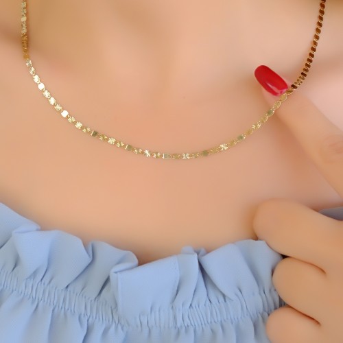 PULLU ZİNCİR KOLYE 14 A085007 PULLU ZİNCİR KOLYE 14 A085007