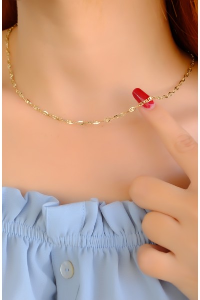 PULLU ZİNCİR KOLYE 14 AYAR A085011 PULLU ZİNCİR KOLYE 14 AYAR A085011