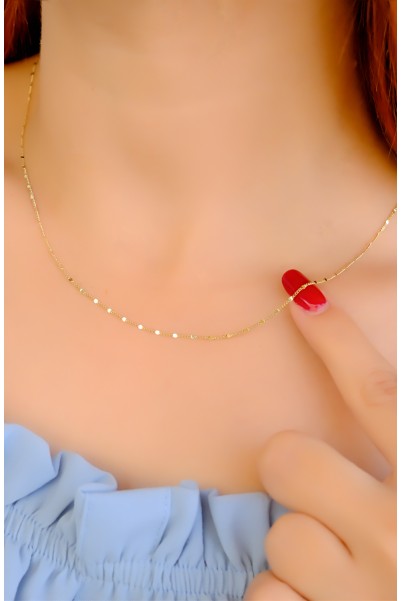 ÇITIR ZİNCİR KOLYE 14 AYAR A085014 ÇITIR ZİNCİR KOLYE 14 AYAR A085014