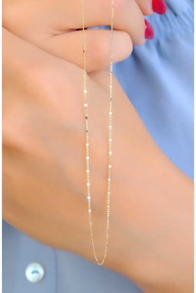 ÇITIR ZİNCİR KOLYE 14 AYAR A085014 ÇITIR ZİNCİR KOLYE 14 AYAR A085014