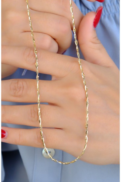 ÇITIR ZİNCİR KOLYE 14 AYAR A085015 ÇITIR ZİNCİR KOLYE 14 AYAR A085015