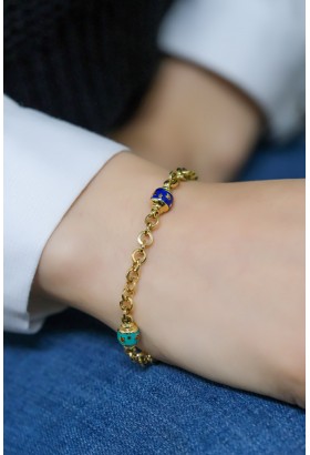 MİNELİ ZİNCİR BİLEKLİK 14 AYAR A057746