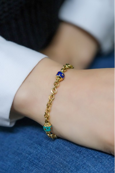 MİNELİ ZİNCİR BİLEKLİK 14 AYAR A057746