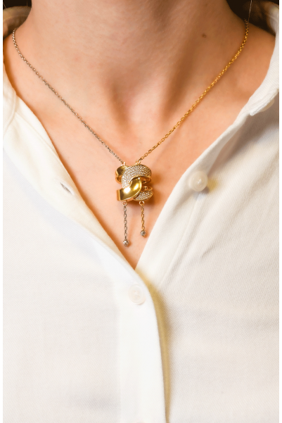 TAŞLI TASARIM KOLYE 22 AYAR A066204