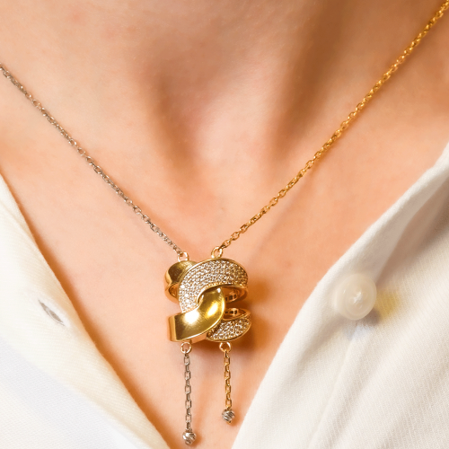 TAŞLI TASARIM KOLYE 22 AYAR A066204 TAŞLI TASARIM KOLYE 22 AYAR A066204