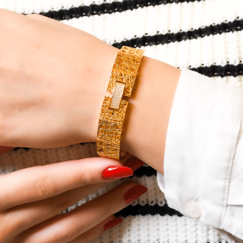 TAŞLI TASARIM BİLEKLİK 22 AYAR A066208 TAŞLI TASARIM BİLEKLİK 22 AYAR A066208