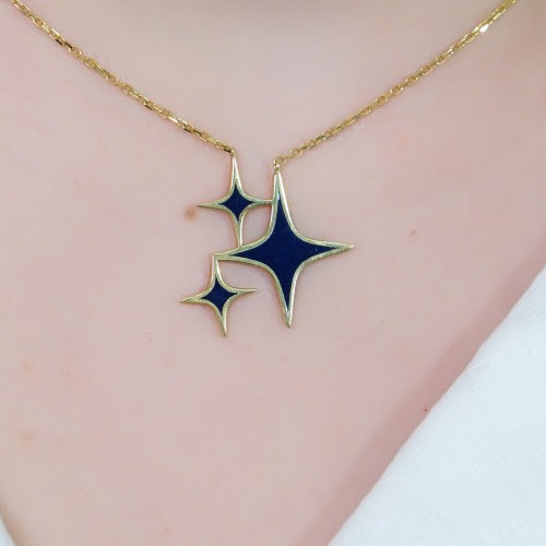 YILDIZ FİGÜRLÜ KOLYE 14 AYAR AT00765 YILDIZ FİGÜRLÜ KOLYE 14 AYAR AT00765