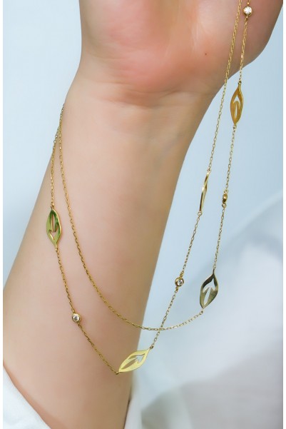 TASARIM ZİNCİR KOLYE 14 AYAR AT01438