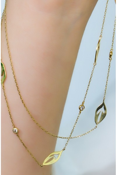 TASARIM ZİNCİR KOLYE 14 AYAR AT01438