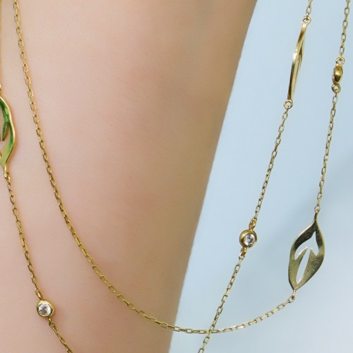 TASARIM ZİNCİR KOLYE 14 AYAR AT01438 TASARIM ZİNCİR KOLYE 14 AYAR AT01438