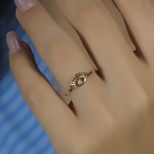 GÖZ MODEL YÜZÜK 14 AYAR AT02135 GÖZ MODEL YÜZÜK 14 AYAR AT02135