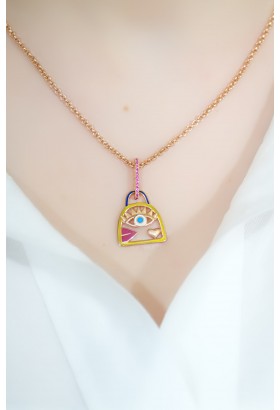 GÖZ KİLİT KOLYE 14 AYAR AT02699 GÖZ KİLİT KOLYE 14 AYAR AT02699