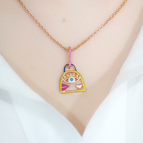 GÖZ KİLİT KOLYE 14 AYAR AT02699 GÖZ KİLİT KOLYE 14 AYAR AT02699