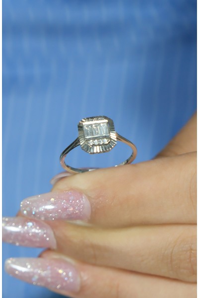 BAGET YÜZÜK 14 AYAR AT03034