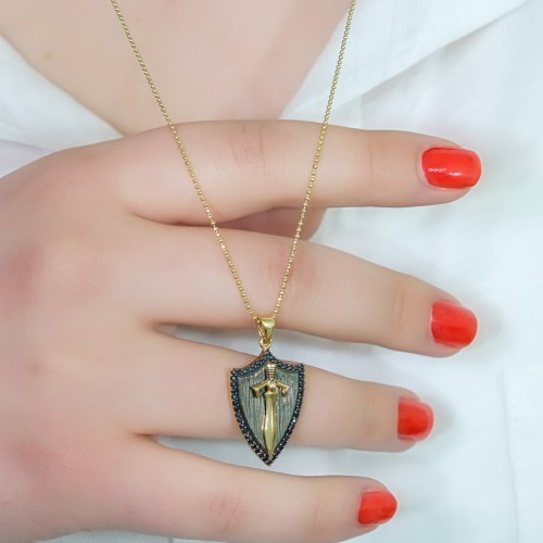 KILIÇ KALKAN KOLYE 14 AYAR AT03686 KILIÇ KALKAN KOLYE 14 AYAR AT03686