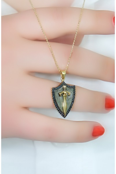 KILIÇ KALKAN KOLYE 14 AYAR AT03686 KILIÇ KALKAN KOLYE 14 AYAR AT03686