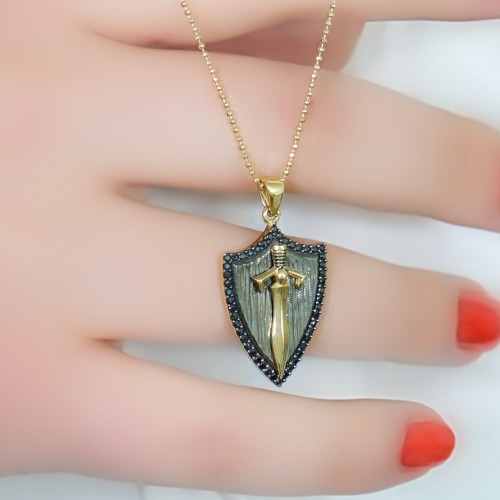 KILIÇ KALKAN KOLYE 14 AYAR AT03686 KILIÇ KALKAN KOLYE 14 AYAR AT03686