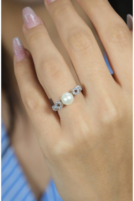 İNCİ YÜZÜK 14 AYAR AT03893