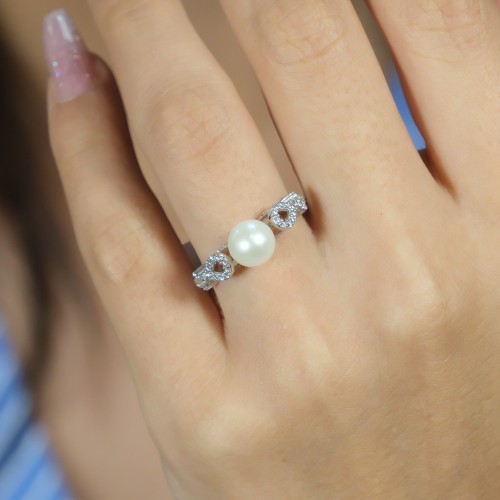 İNCİ YÜZÜK 14 AYAR AT03893