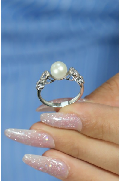 İNCİ YÜZÜK 14 AYAR AT03893