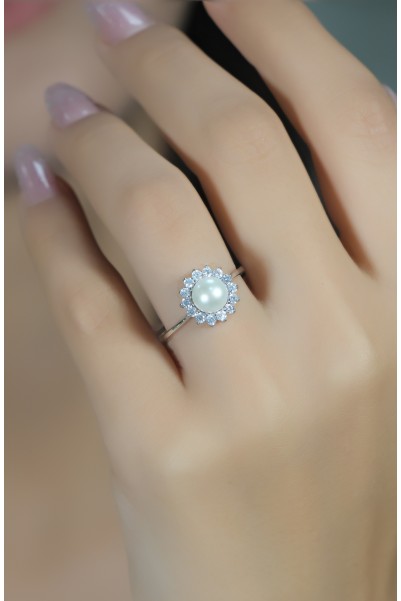 İNCİ YÜZÜK 14 AYAR AT04416
