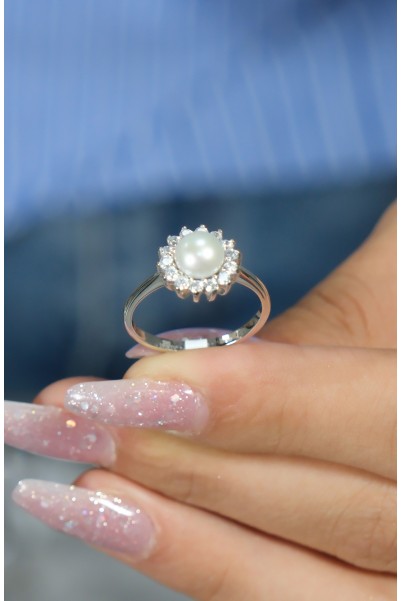 İNCİ YÜZÜK 14 AYAR AT04416