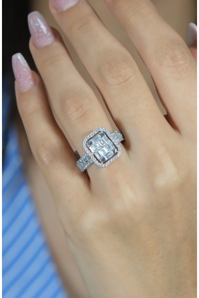 BAGET YÜZÜK 14 AYAR AT04646