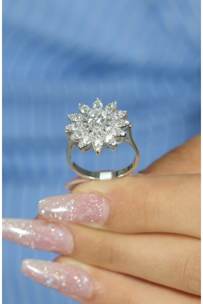 ÇİÇEK MODEL YÜZÜK 14 AYAR AT05670