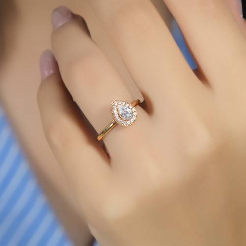 BAGET YÜZÜK 14 AYAR AT05700