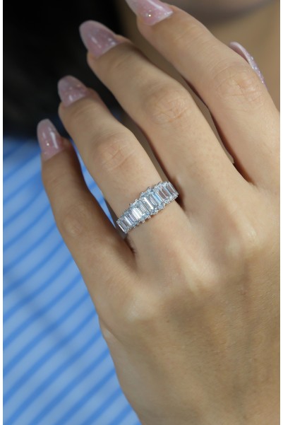 BAGET TAŞLI YÜZÜK 14 AYAR AT05758