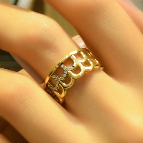 TAŞLI FANTAZİ YÜZÜK 14 AYAR AT05026 TAŞLI FANTAZİ YÜZÜK 14 AYAR AT05026