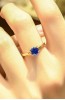 MAVİ TOPAZ TAŞLI YÜZÜK 14 AYAR ATS5934