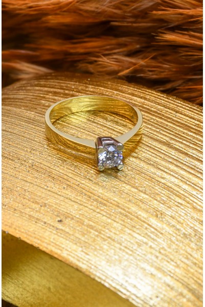 TEKTAŞ YÜZÜK 14 AYAR A07889