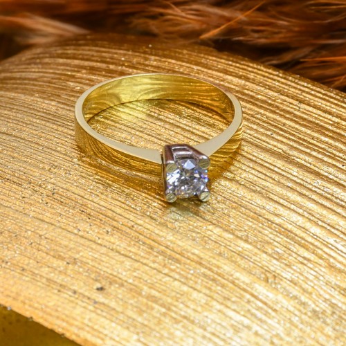 TEKTAŞ YÜZÜK 14 AYAR A07889 TEKTAŞ YÜZÜK 14 AYAR A07889