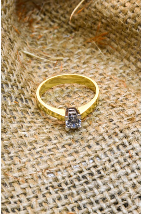 TEKTAŞ YÜZÜK 14 AYAR A07889