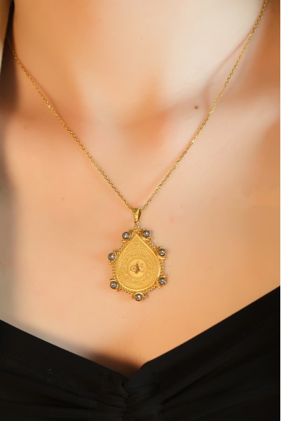 TUĞRALI KOLYE 22 AYAR ATS8846