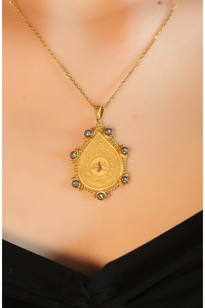 TUĞRALI KOLYE 22 AYAR ATS8846