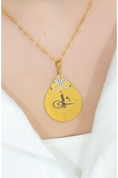 TUĞRALI KOLYE 22 AYAR ATS8897